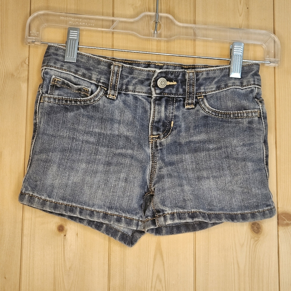 Hirls Size 6 Old Navy Adjustable Waist Classic Blue Jean Shorts